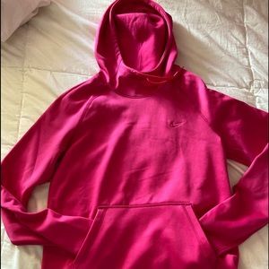 Bright pink hoodie